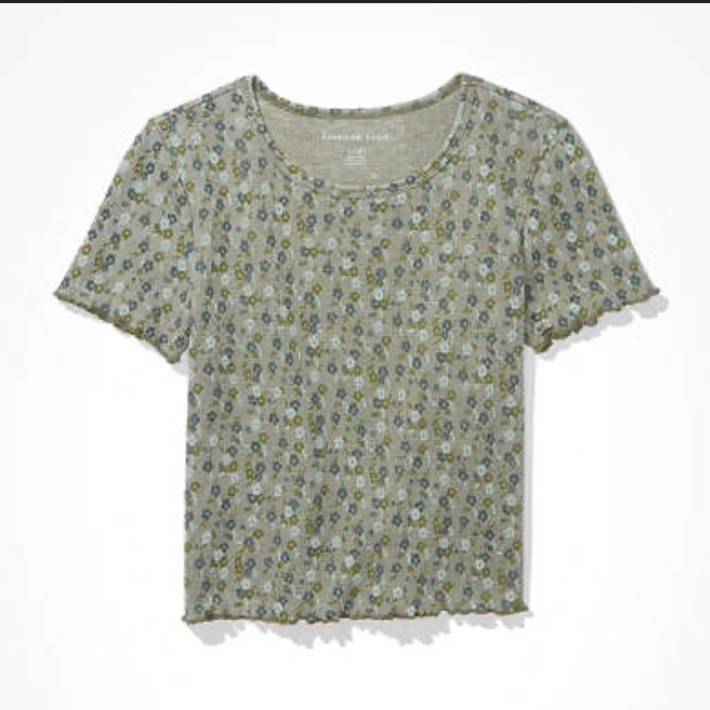 American eagle cropped baby t